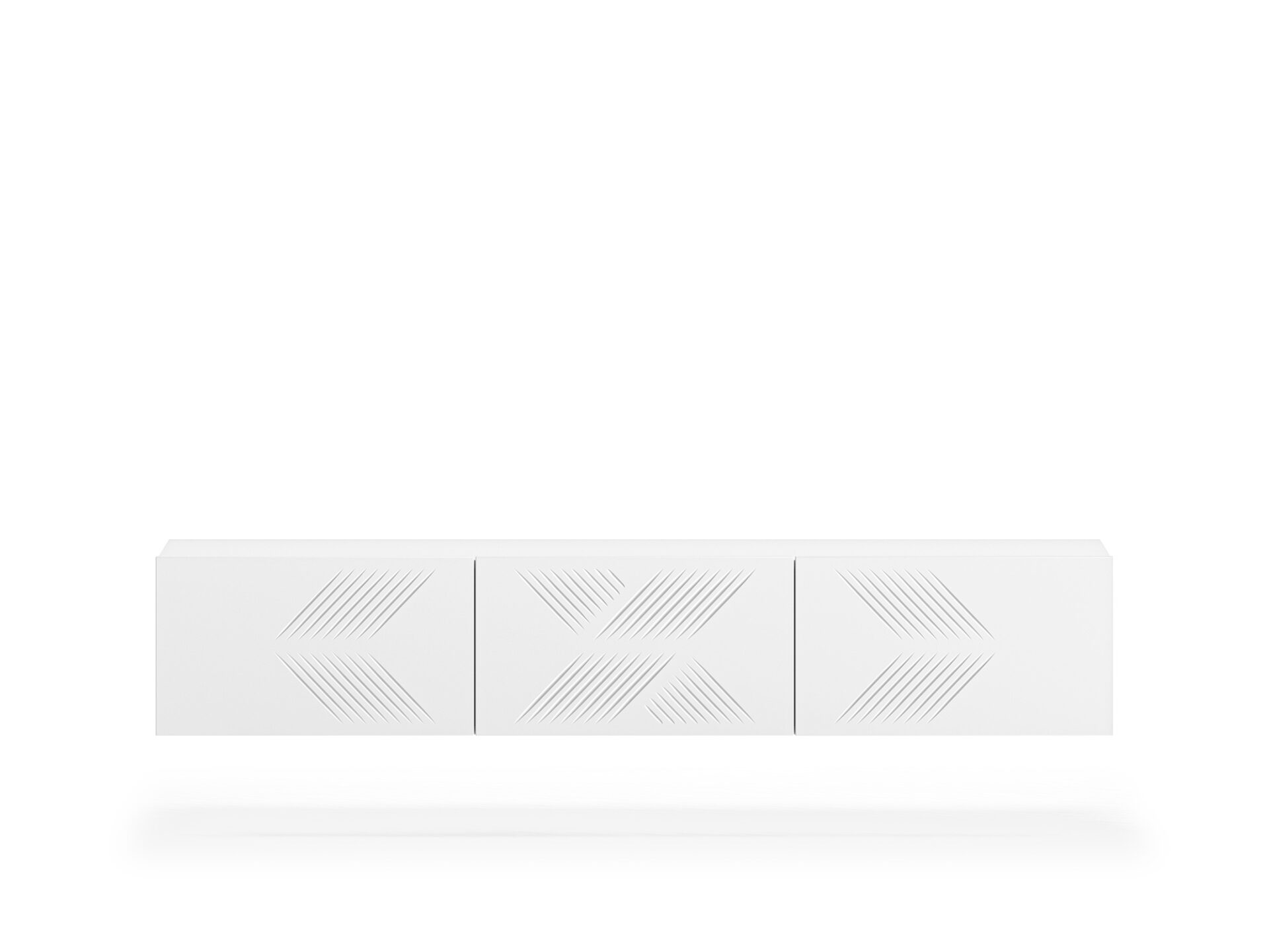 Clearing 07 Alpine White - Pie sienas stiprināms 3K TV skapītis — 2 attēls