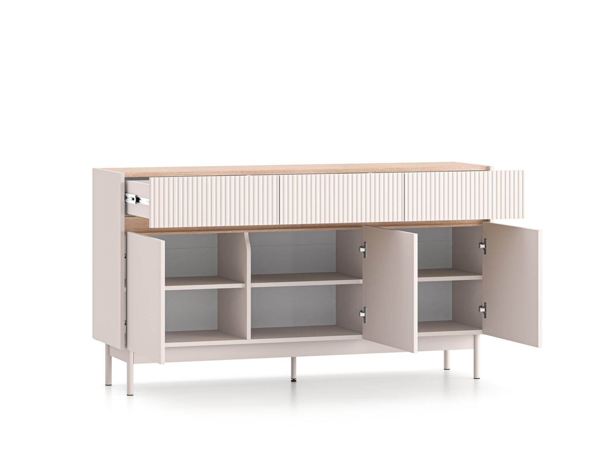 Dunea 05 kašmira/kremonas ozola torro kumode - 3D3S — 5 attēls