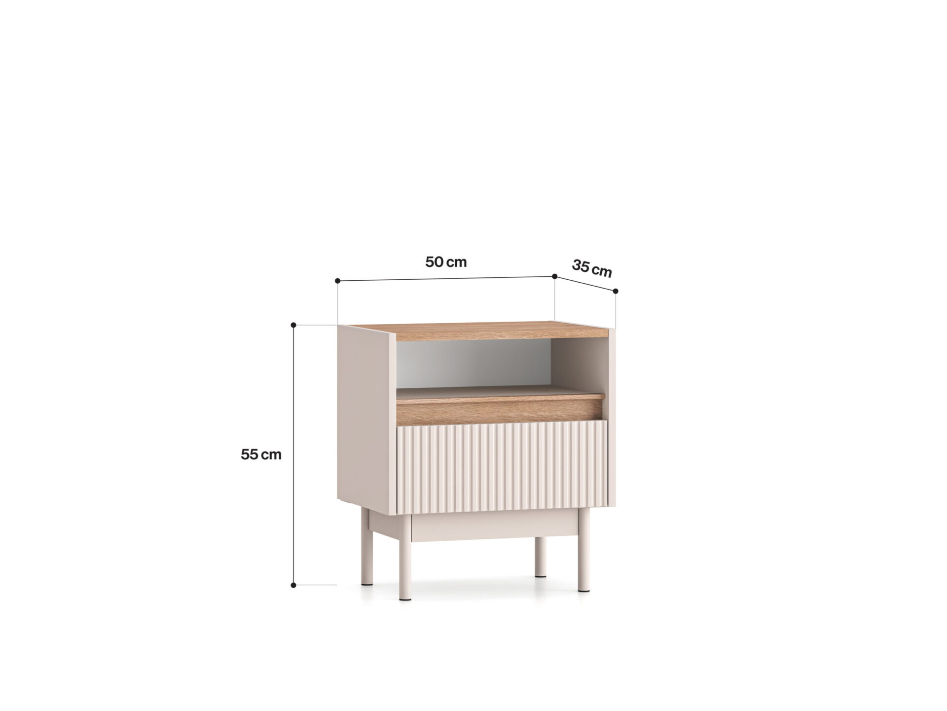 Dunea 08 kašmira / cremona oak torro - 1S skapis — 6 attēls