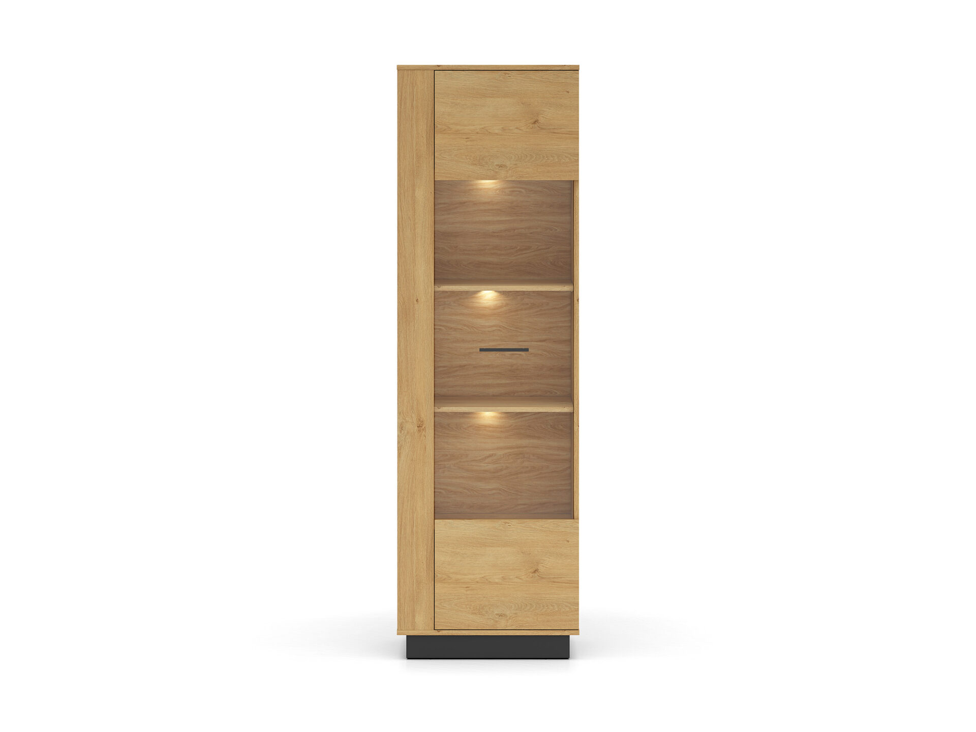 MODESTO 02 stilīgs ozols/melns – 1D vitrīna — изображение 4