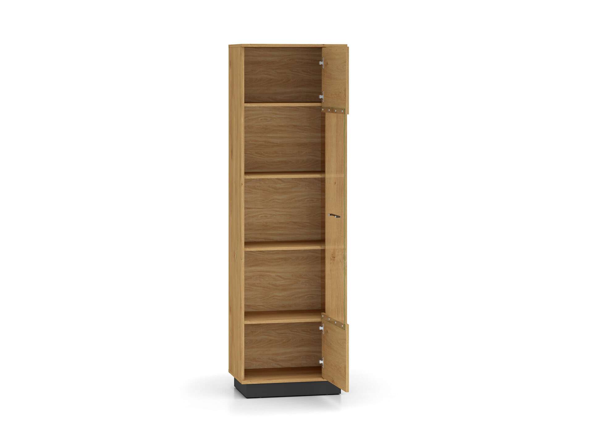 MODESTO 02 stilīgs ozols/melns – 1D vitrīna — изображение 7