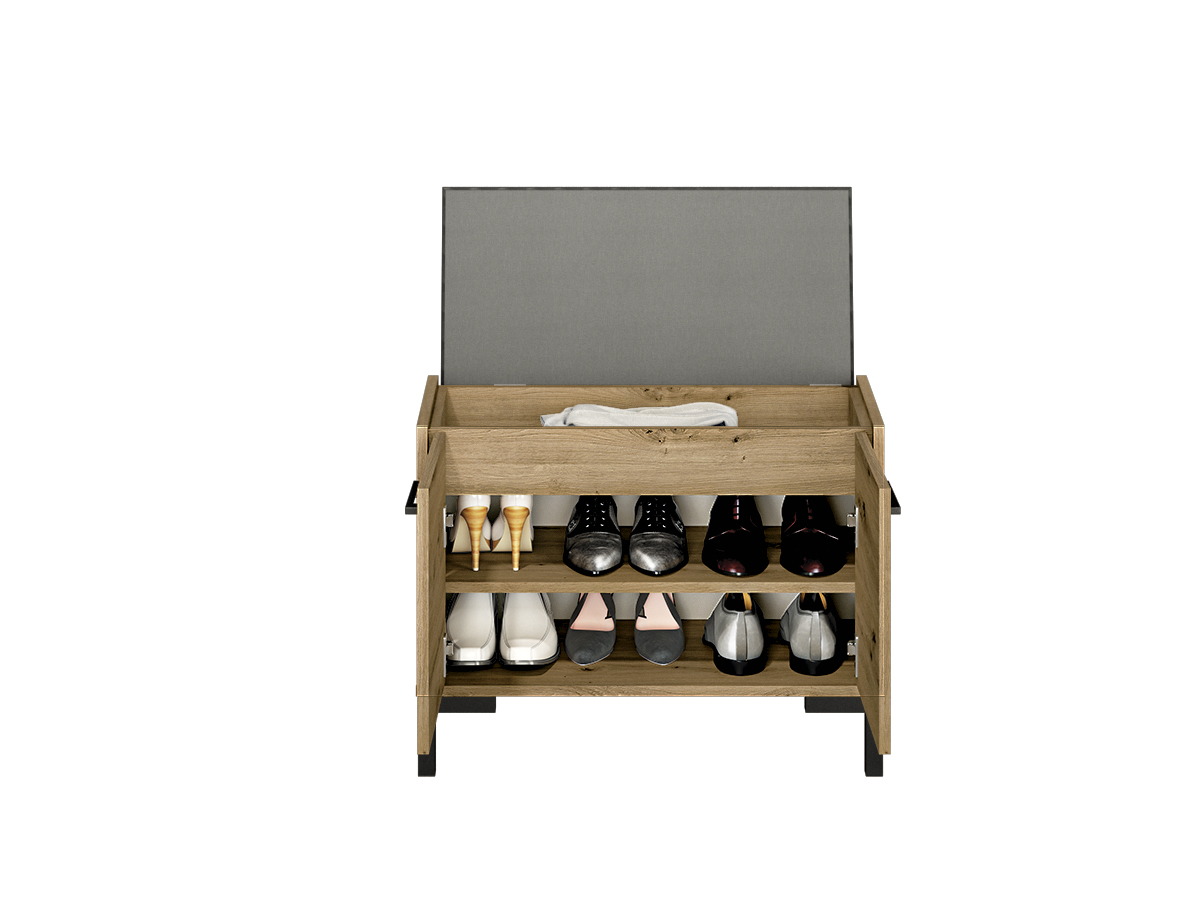 Nevio 04 Artisan Oak - Apavu skapis — 9 attēls