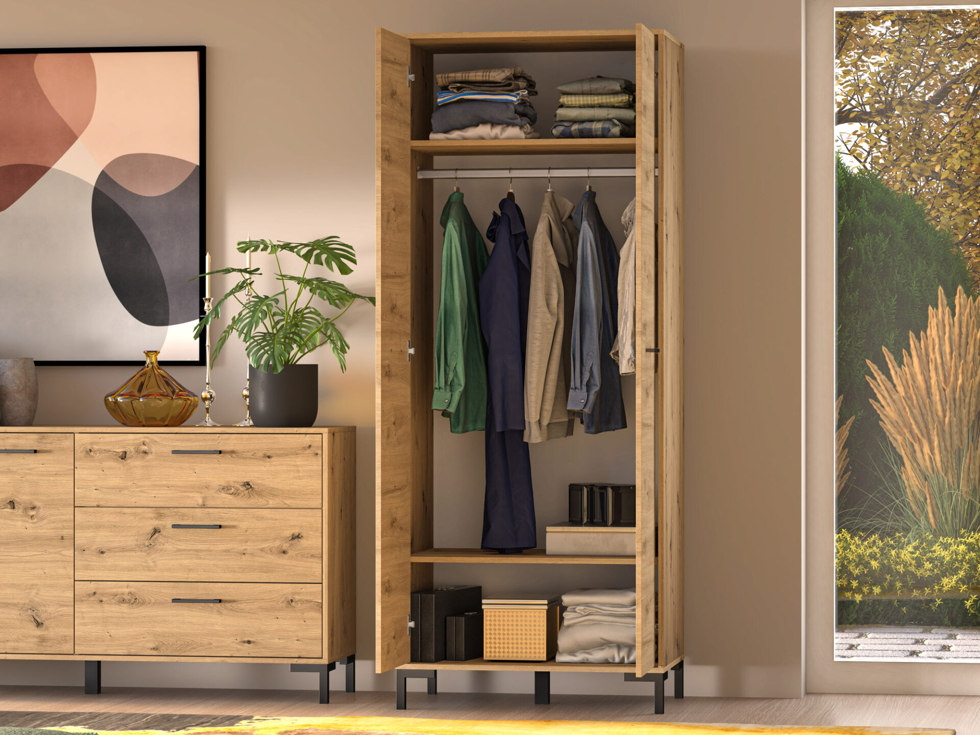 Nevio 17 Artisan Oak - Garderobe — изображение 5