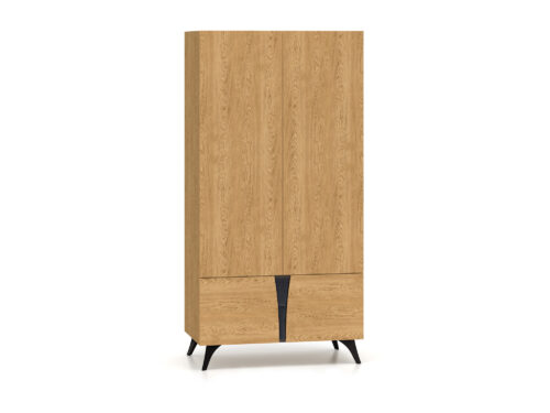 Toscania 01 Baltijas kāpu ozols/prestižs melns osis – 4D skapis