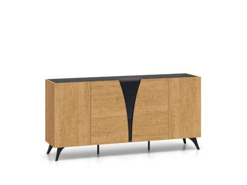 Toscania 04 Baltic Dune Oak/Prestige Ash Black – 5D kumode