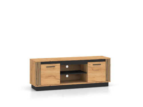 URSO 08 craft zelta/melns – 2D TV skapītis