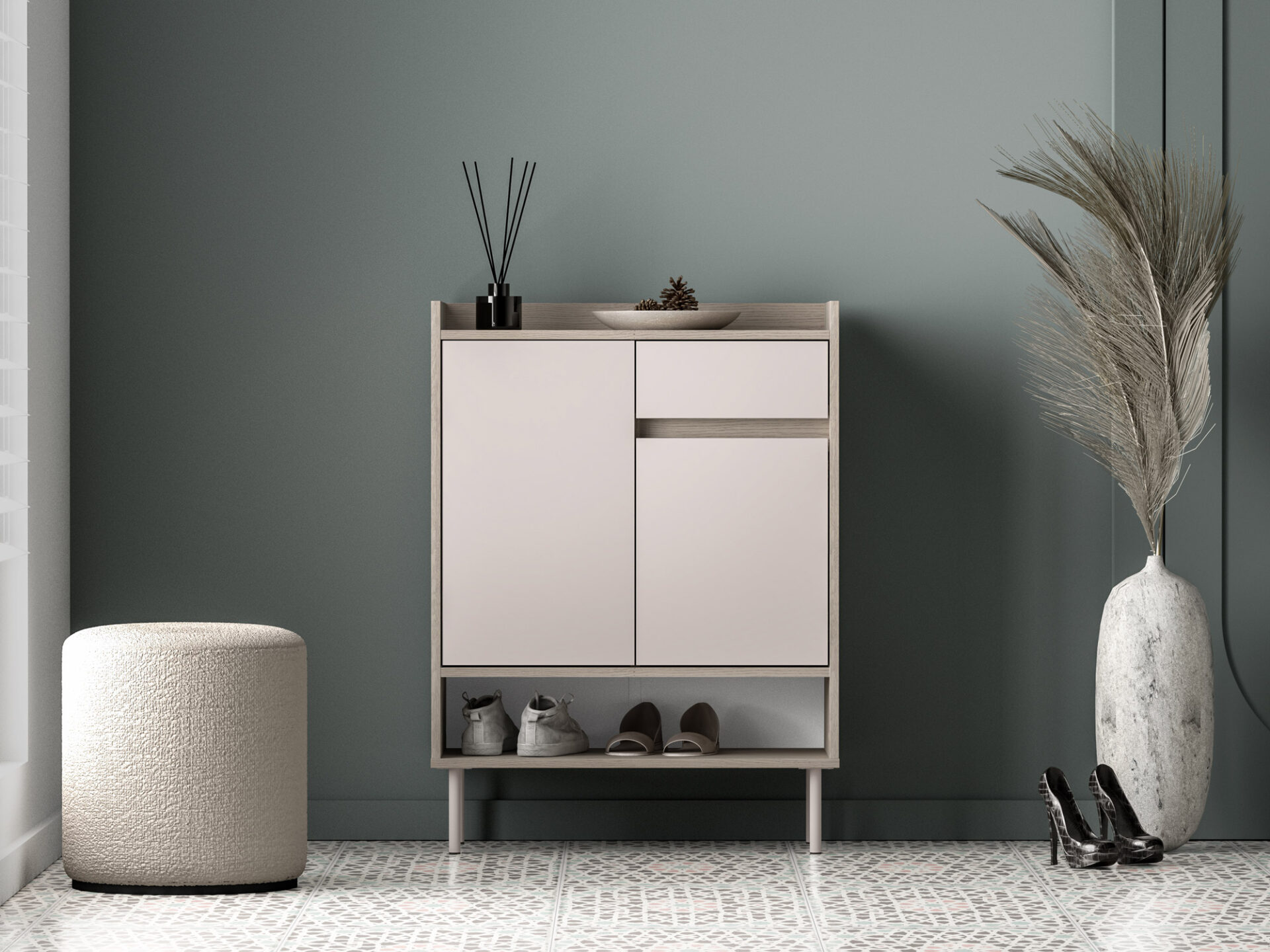 Voco 03 Cremona ozols terakota / kašmira - 2D1S skapis — изображение 3