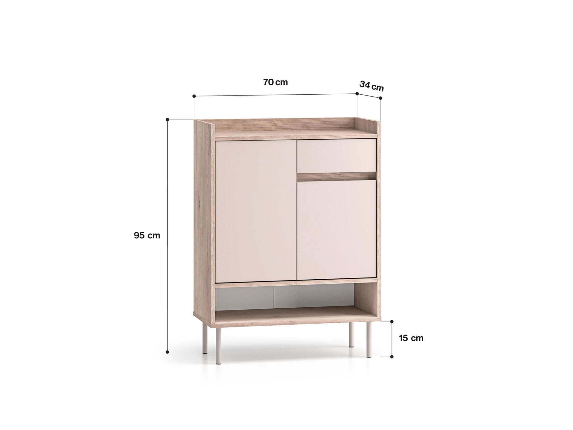 Voco 03 Cremona ozols terakota / kašmira - 2D1S skapis — изображение 6