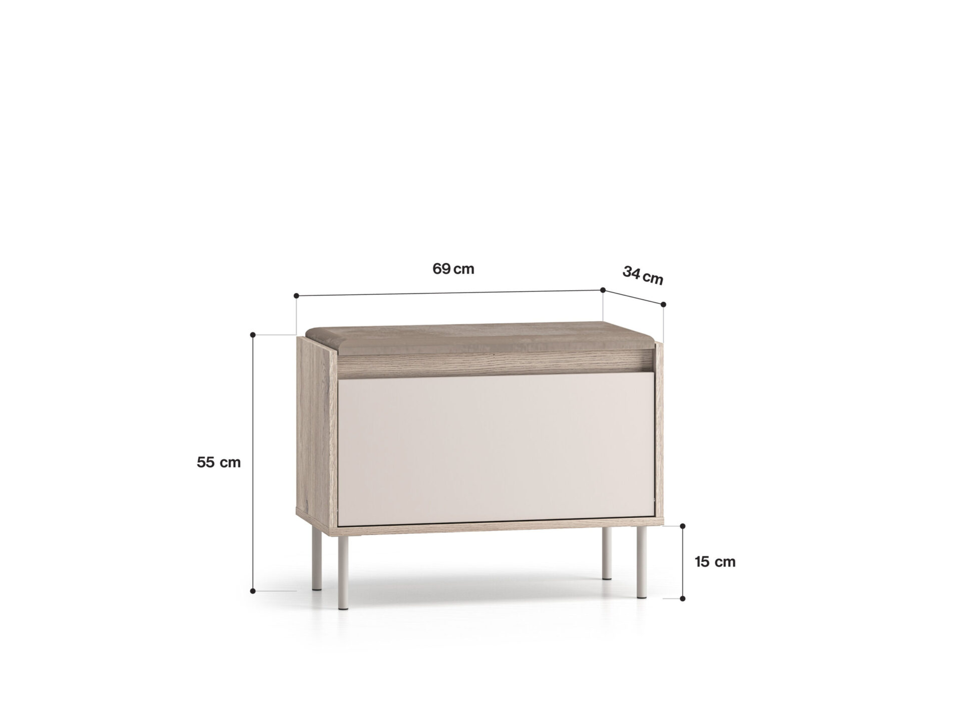 Voco 06 Cremona ozols terakota / kašmira - 1K skapis — изображение 6