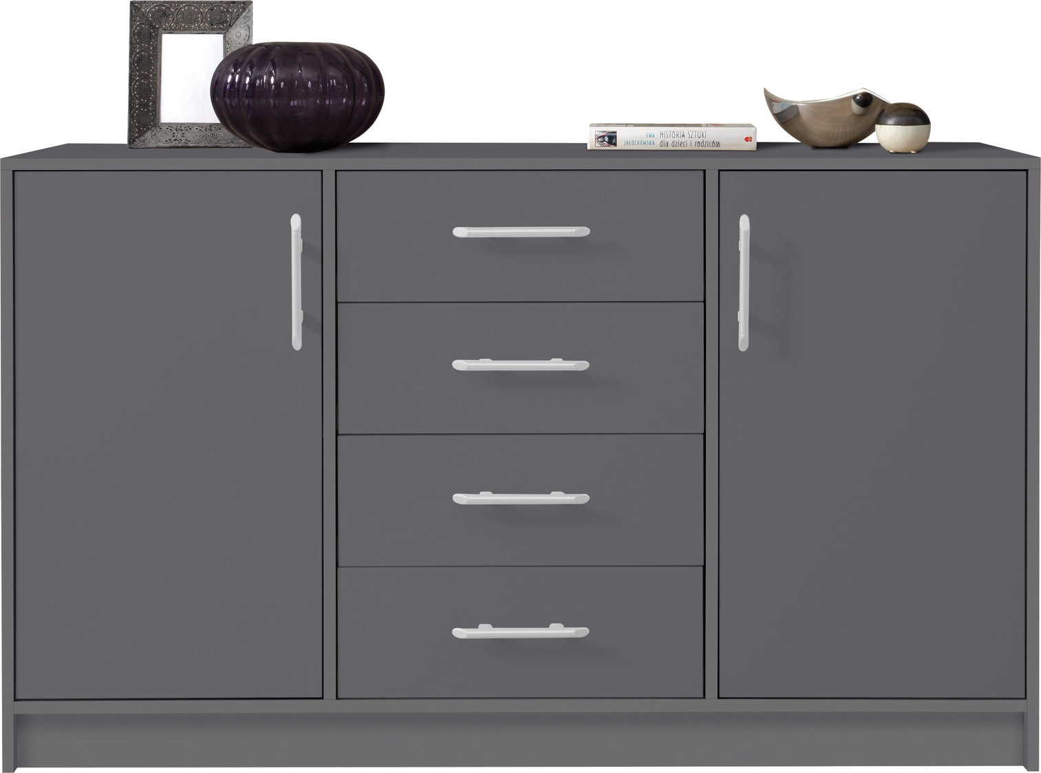 Liela SMART 1 kumode, antracīta krāsā