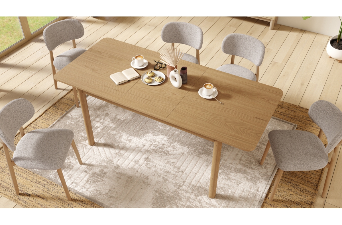 ALDO Latte Beige (audums "Monza 60") / lakots ozolkoka rāmis - KOKA KRĒSLS DZĪVOJAMĀ ISTABĀ, ĒDAMISTABĀ, RETRO VIRTUVĒ — изображение 4