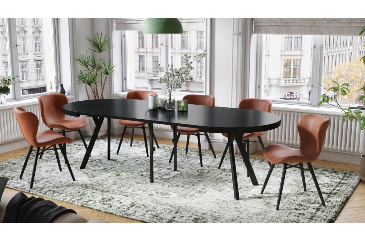 ALTEA Retro Brandy eko āda/melnas kājas - MODERNS KRĒSLS DZĪVOJAMĀ ISTABĀ/ĒDAMISTABĀ/VIRTUVĒ/BIROJĀ — изображение 4