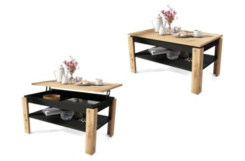 ASTI-P Artisan Oak/Black – MODERNS SOLS/GALDS AR PACELAMU GALDA VIRSMU