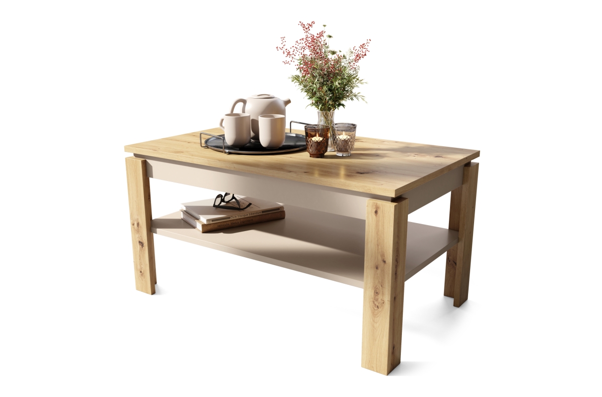 ASTI-R Artisan Oak/Beige (Champagne) - MODERNS SOLS/GALDS AR IZVIETOJAMU GALDA VIRSMU — изображение 6