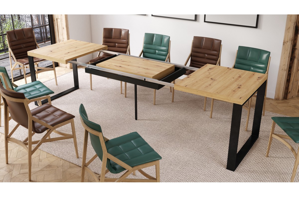 AVARI Artisan Oak - DZĪVOJAMĀS ISTABAS/ĒDAMISTABAS GALDS, IZGARINOŠS LĪDZ 270 VAI 290 CM! — изображение 3