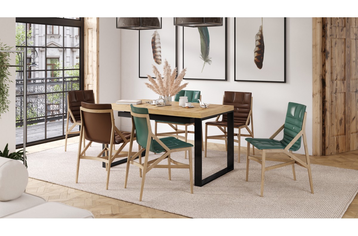 AVARI Artisan Oak - DZĪVOJAMĀS ISTABAS/ĒDAMISTABAS GALDS, IZGARINOŠS LĪDZ 270 VAI 290 CM! — изображение 5