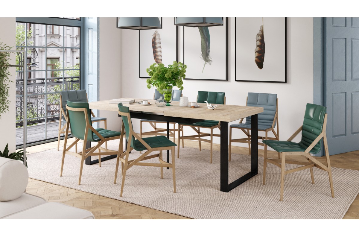 AVELLA Sonoma Oak - DZĪVOJAMĀS ISTABAS/ĒDAMISTABAS GALDS, IZGARINOJAMS LĪDZ 310 CM! — изображение 6