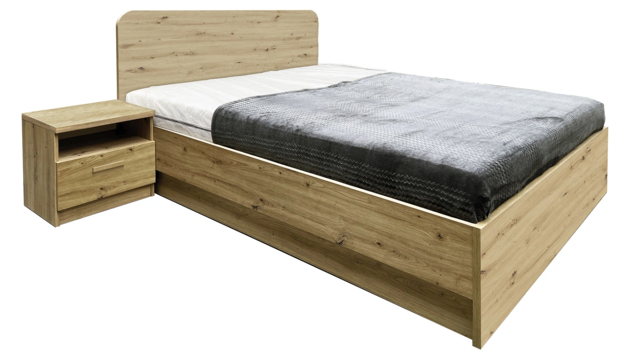 Gulta ar rāmi un uzglabāšanas kasti 160/200 cm Kanāda CA-1A