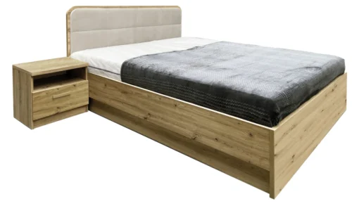 Gulta ar rāmi un uzglabāšanas kasti 160/200 cm Kanāda CA-1C