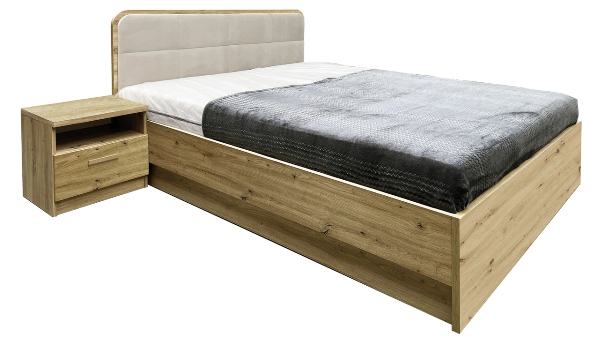Gulta ar rāmi un uzglabāšanas kasti 160/200 cm Kanāda CA-1C