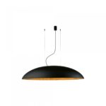 Melna piekaramā lampa "Canoe"