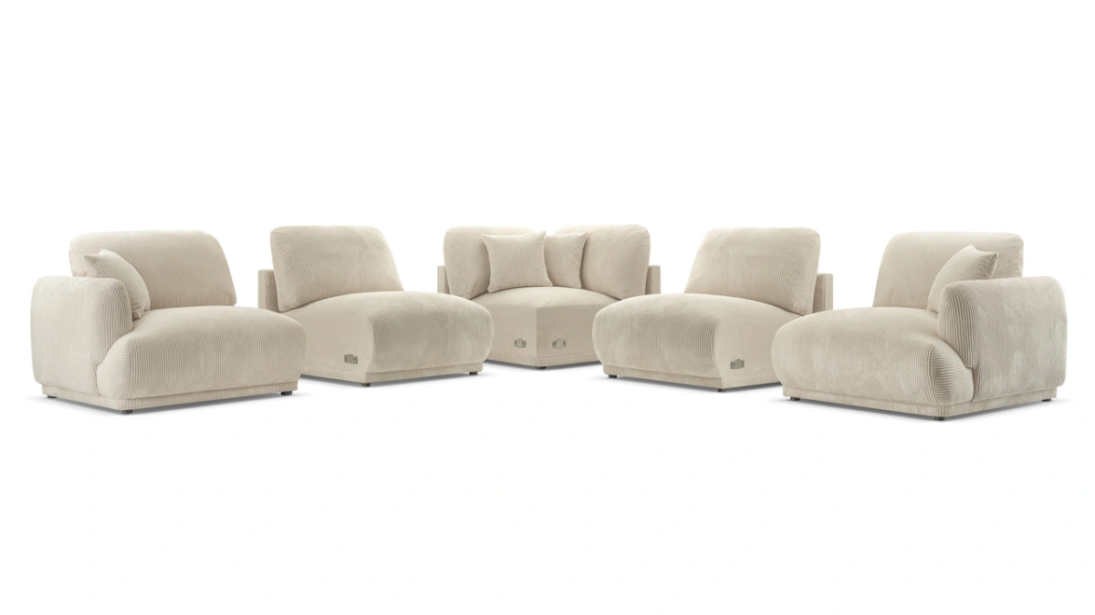 Chacco fiksēts stūra dīvāns B+1+R+1+B — изображение 2