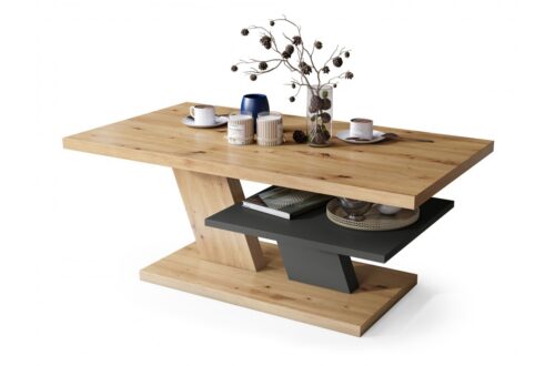 CLIFF MAT Artisan Oak/Antracīta – MODERN GRAY kafijas galdiņš