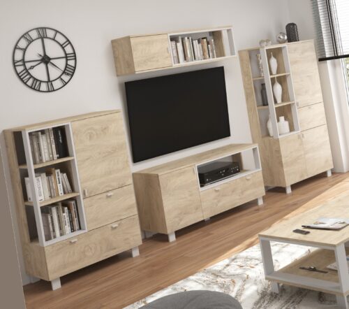 GAVES mēbeles #5 istabas sienas skapis grāmatu plaukts TV skapis piekarināms plaukts endg.bi