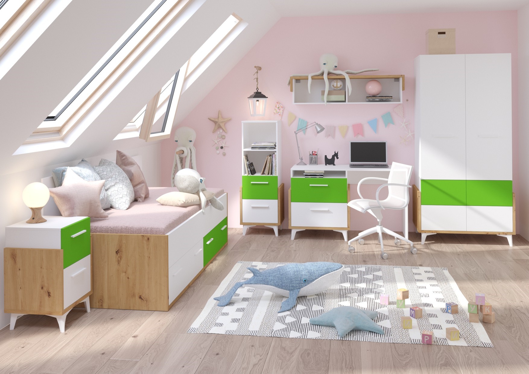 HEY mēbeļu #1 jauniešu komplekta sienas skapis — 4 attēls