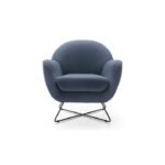 Evora atzveltnes krēsls ar metāla kājām Bydgoskie Meble Leather L4