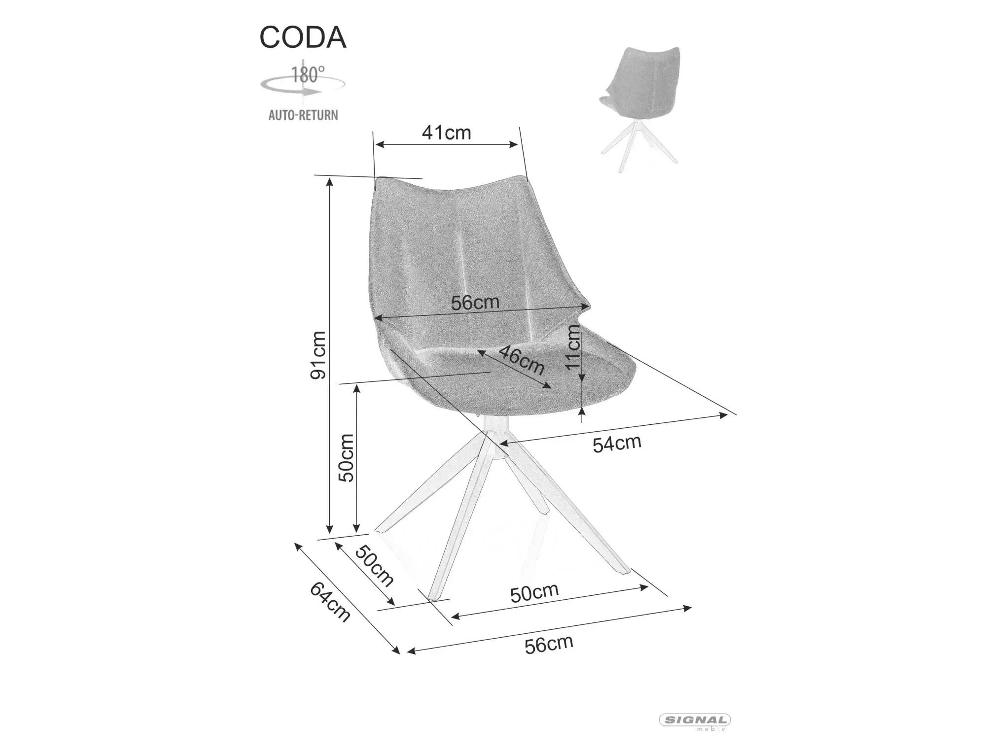 Coda Brego krēsls CODABRCCSZ — изображение 4