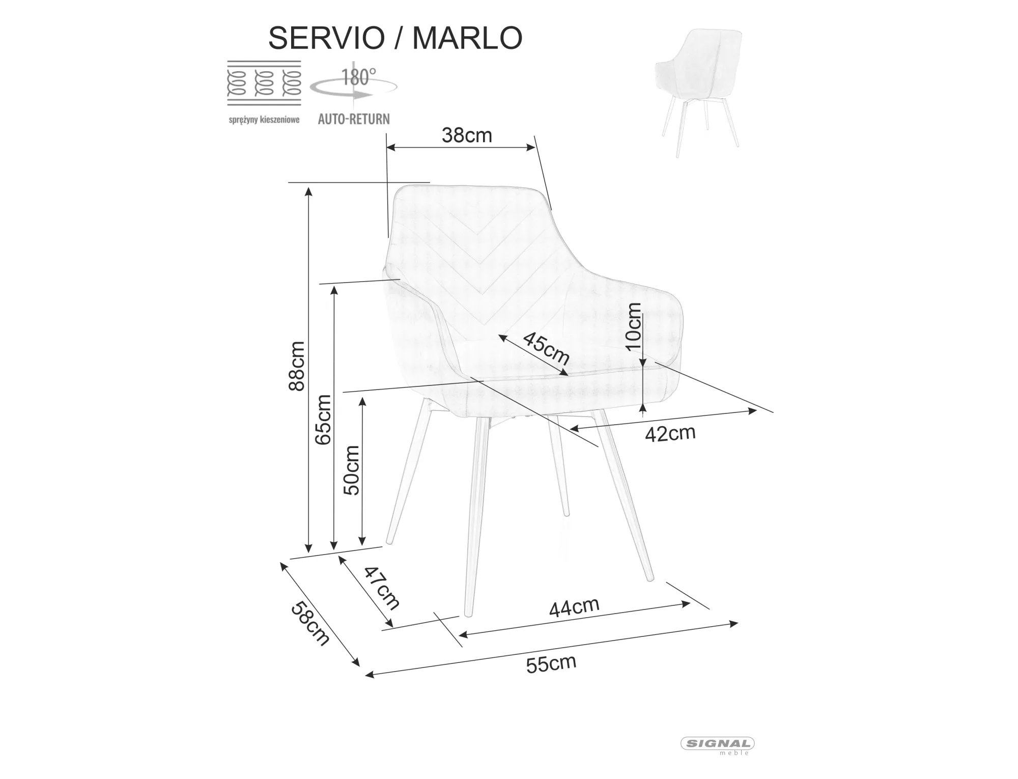 Marlo Velvet MARLOVCC krēsls — изображение 9