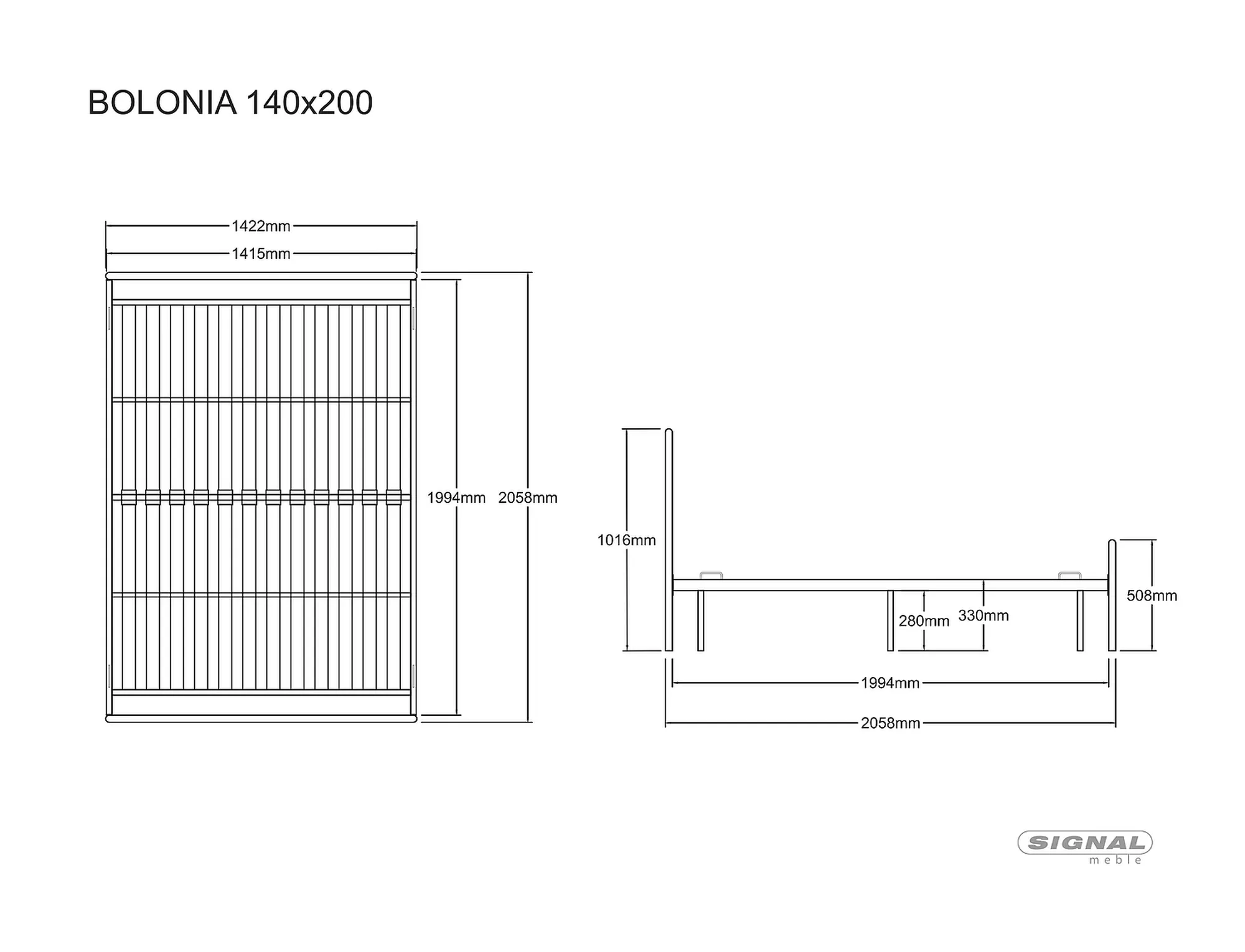Bolonjas gulta BOLONIAB140 — 3 attēls