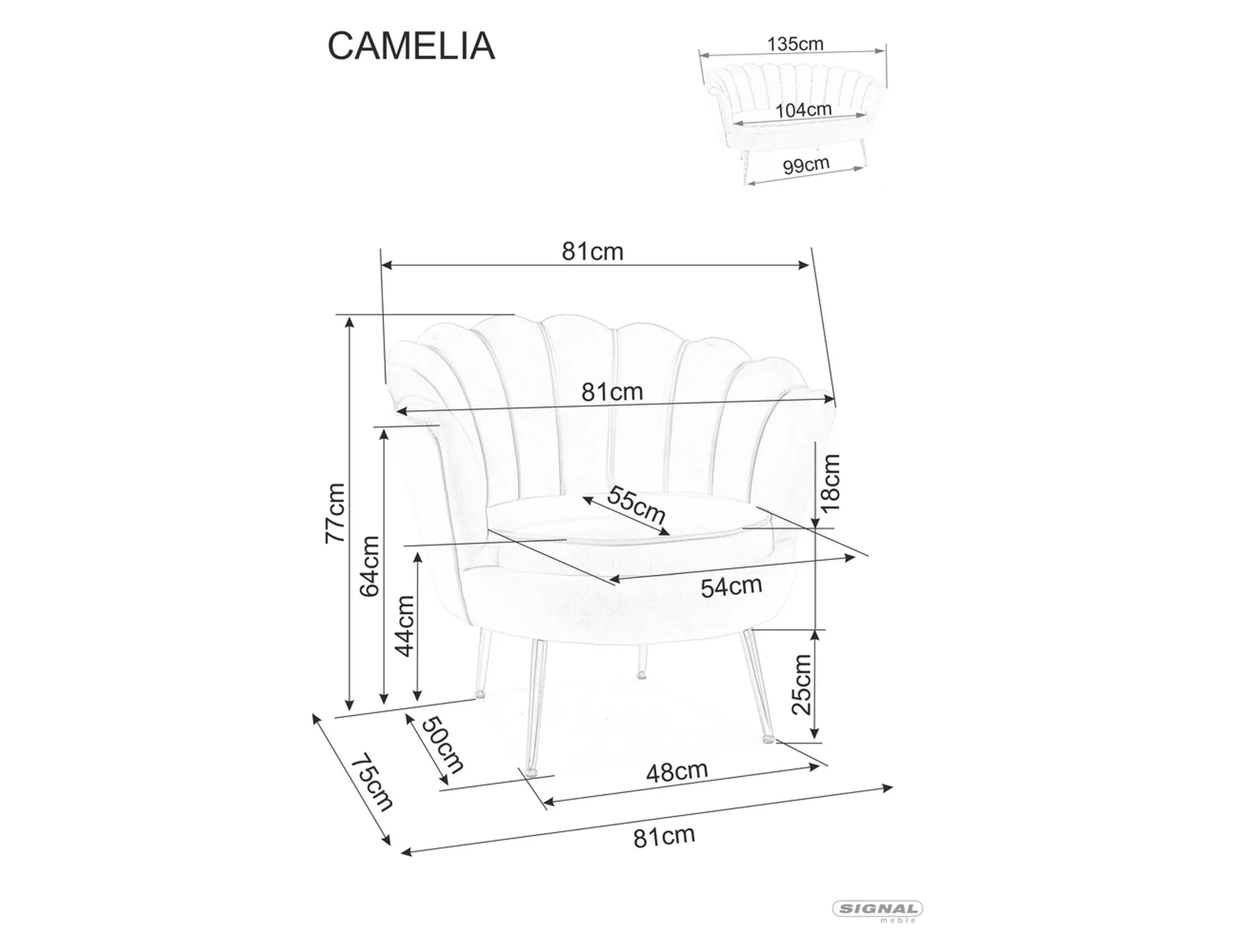 Camellia 2 samta dīvāns CAMELLIAV2BEZL — изображение 6