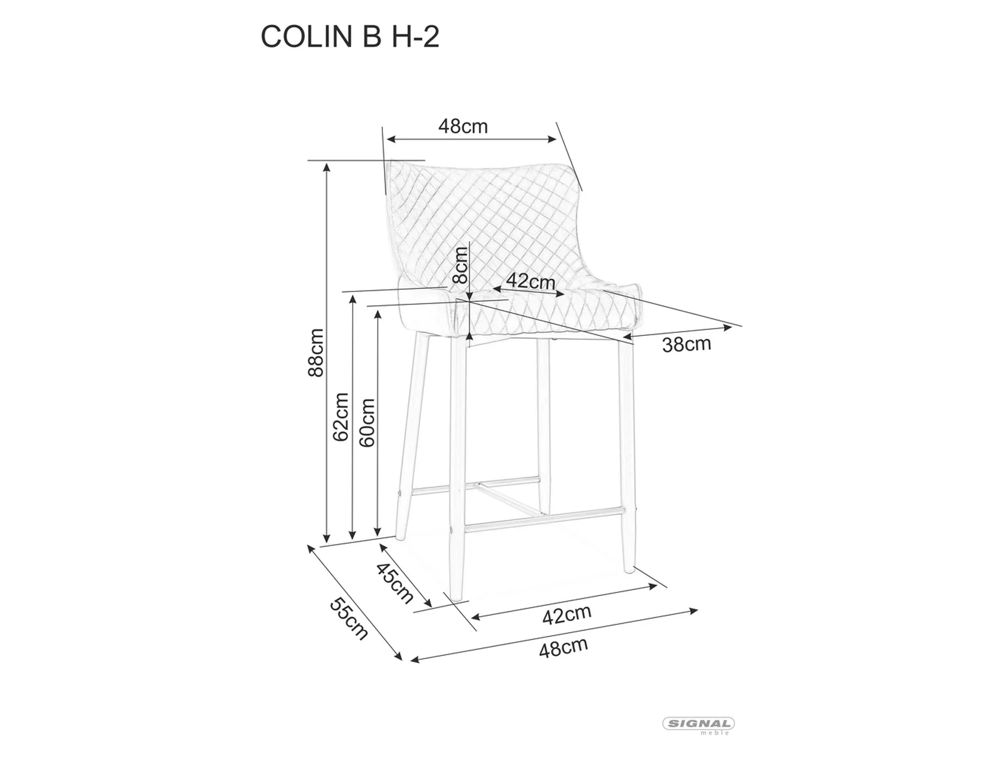 Colin B Velvet H-2 pusapaļais krēsls COLINBH2VCSZ — изображение 2