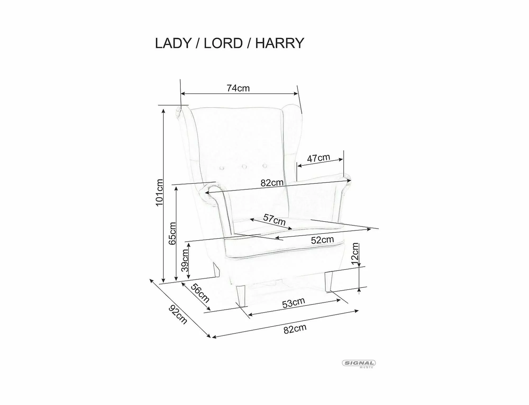 Sieviešu samta atpūtas krēsls LADYV52 — изображение 5