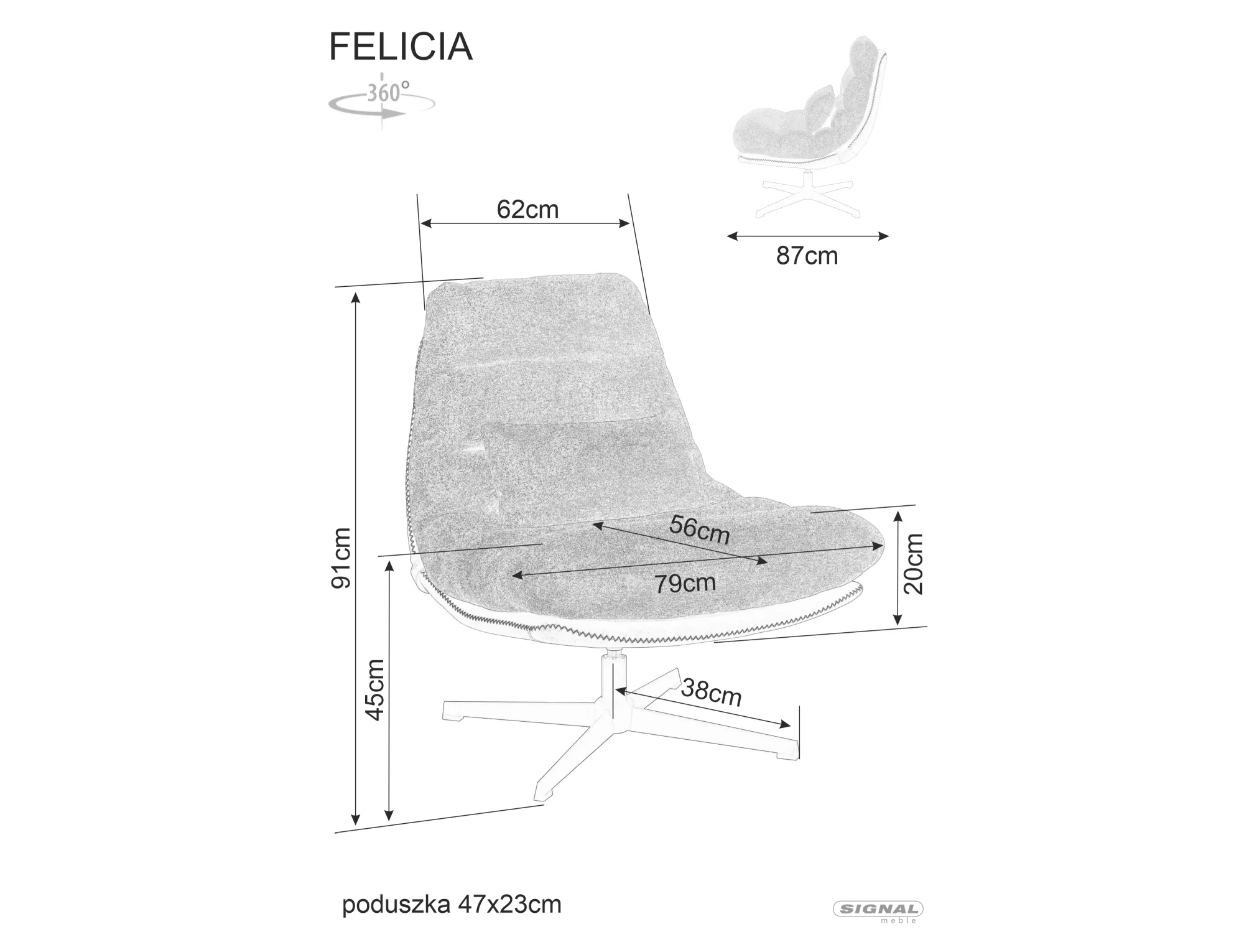 Felicia Raven FELICIARSZ krēsls — изображение 5
