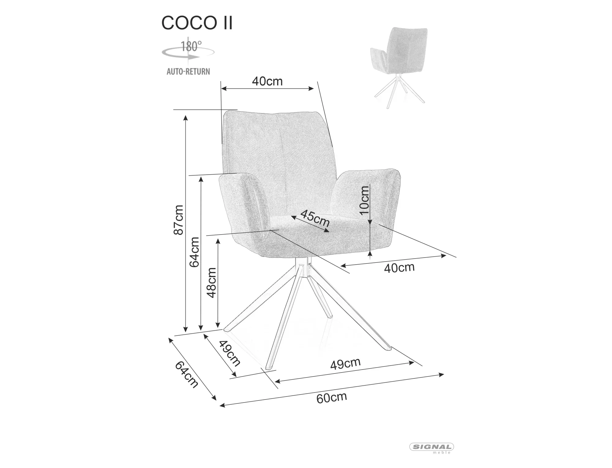 Coco II Name krēsls COCOIIVACSZ — изображение 3