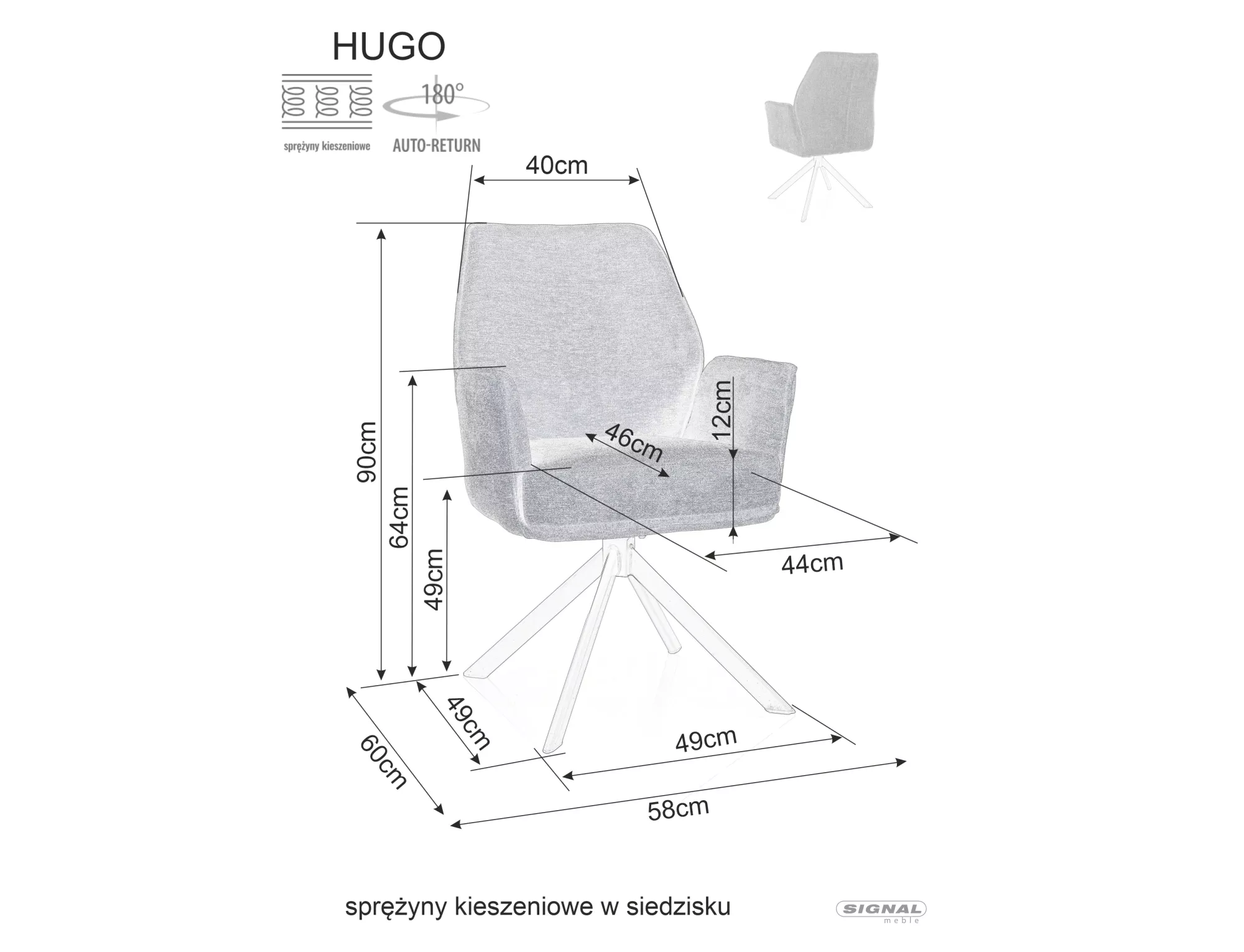 Hugo Breg HUGOBRCJBE krēsls — изображение 4