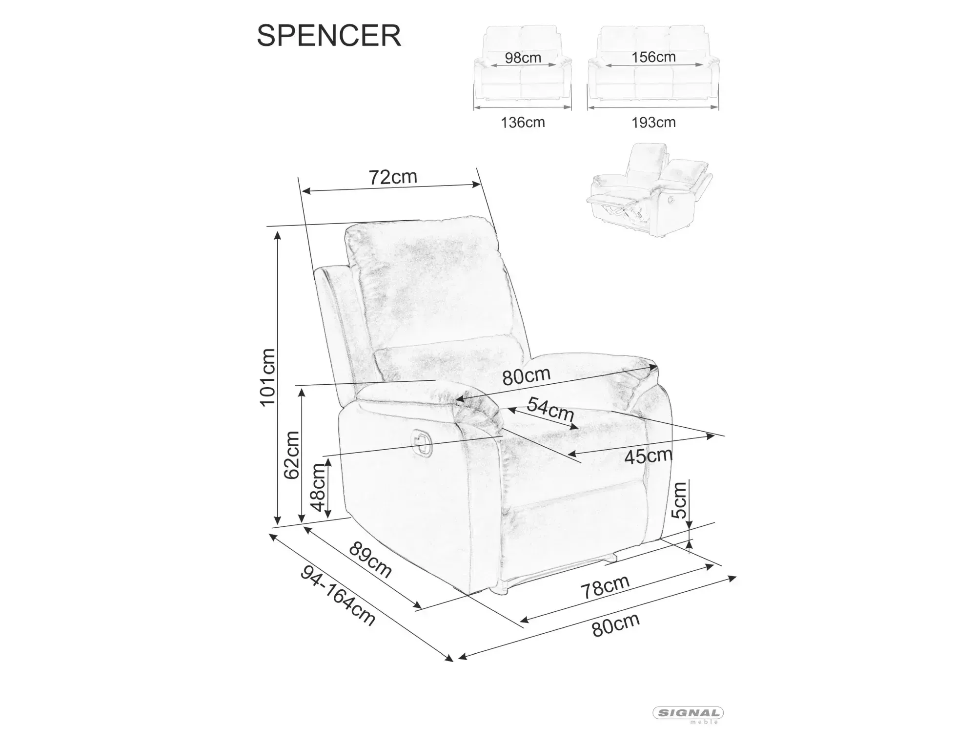 Dīvāngulta Spencer 3 Raven SPENCER3RASZ15 — изображение 2