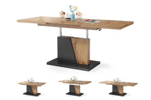 GRAND NOIR Artisan Oak/Antracīts – MODERNS IZGARINĀMS PACELAMAIS DARBA DARBS