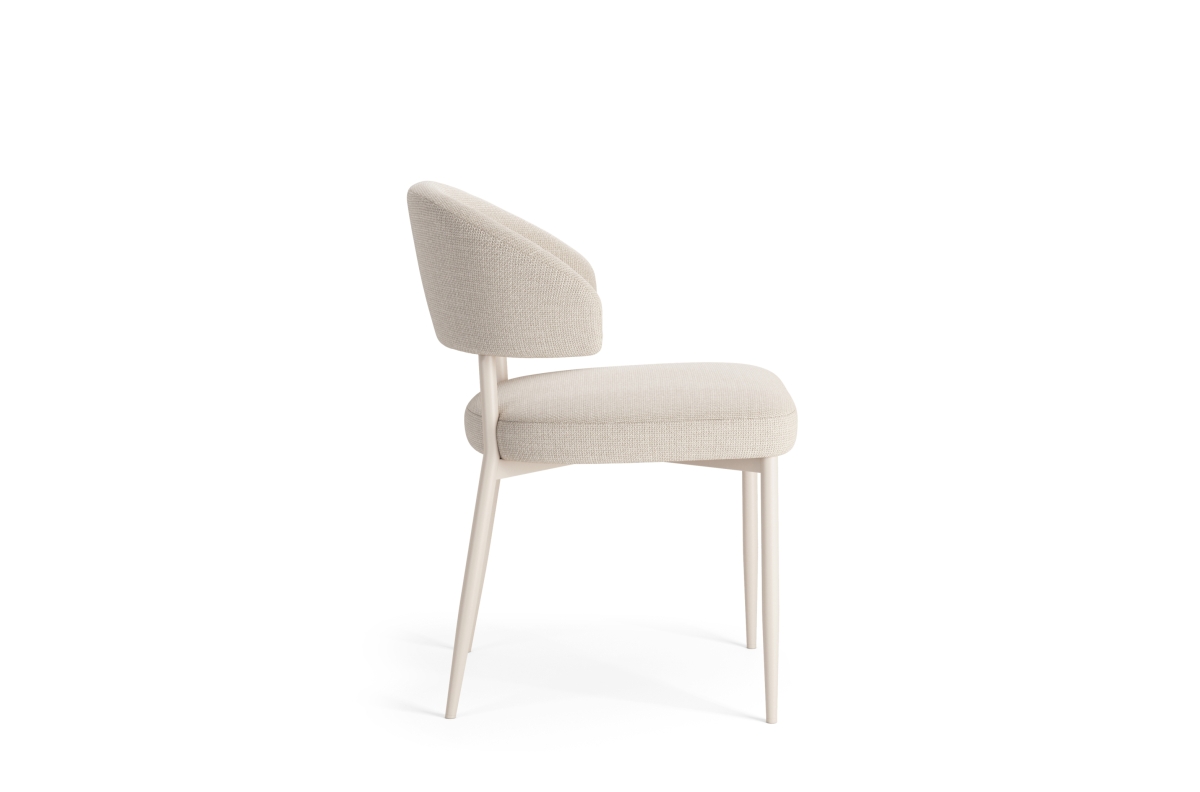 IRIS Beige (Basel 24 audums) / bēšs rāmis - MODERNS BOHO STILA APVILKTS DZĪVOJAMĀS ISTABAS / ĒDAMISTABAS KRĒSLS — изображение 5