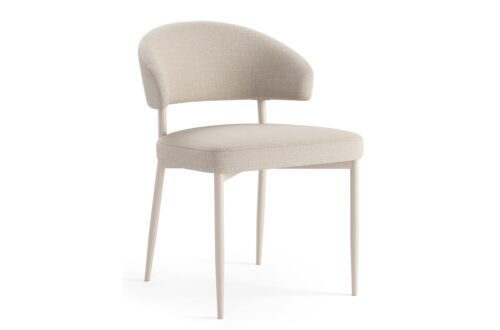 IRIS Beige (Basel 24 audums) / bēšs rāmis – MODERNS BOHO STILA APVILKTS DZĪVOJAMĀS ISTABAS / ĒDAMISTABAS KRĒSLS