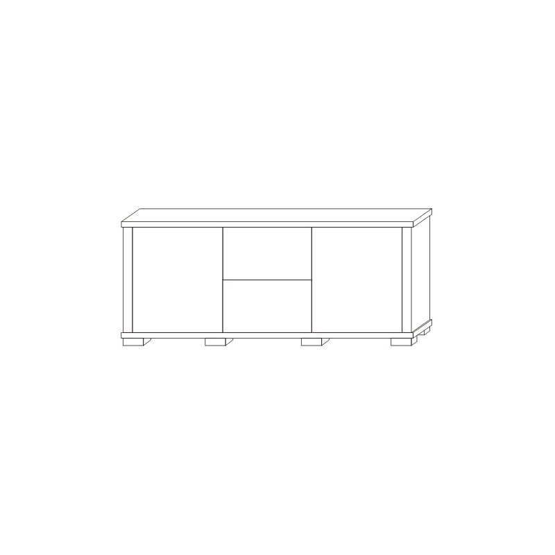 kumode 2S 2DPE KACPER 180 cm