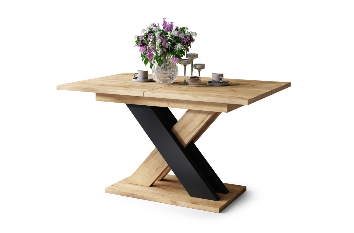 KARO Craft ozols zelta/matēti melns - MODERNS ZEMS GALDIŅŠ, LĪDZ 180 CM GARUMAM! — 7 attēls
