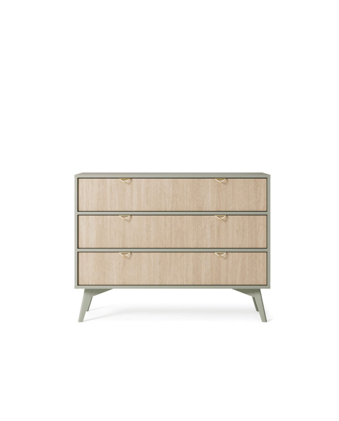 Forest KSZ106 kumode, eikalipta/siļķu kaula raksts