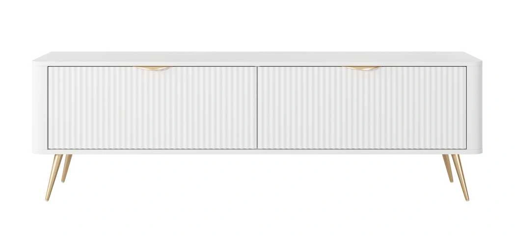 Lante TV skapītis 163 cm uz augstām kājām, balts