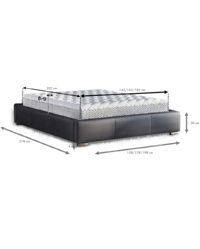 Polibox polsterētas gultas 90x200 cm — изображение 2