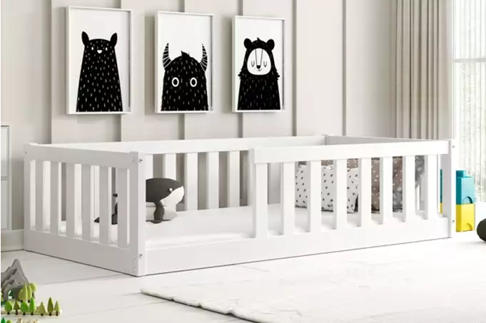Bella Sima vienvietīga bērnu gulta 80x160, balta — изображение 3