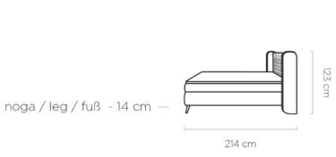 Kontinentālā gulta Madison 160x200 Gr1 — изображение 6